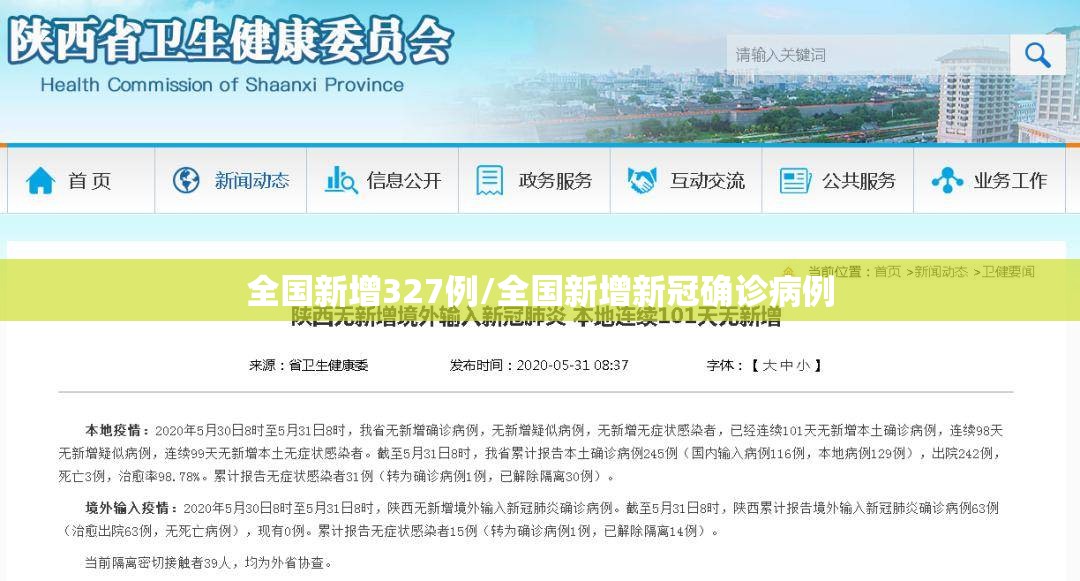 全国新增327例/全国新增新冠确诊病例 全国新增327例/全国新增新冠确诊病例