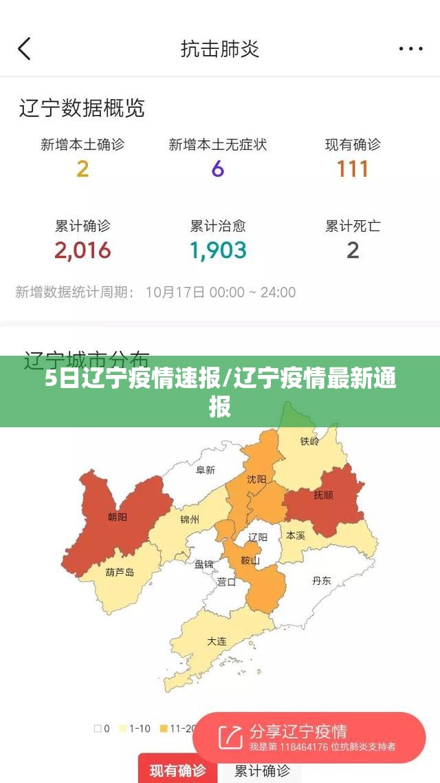 5日辽宁疫情速报/辽宁疫情最新通报 5日辽宁疫情速报/辽宁疫情最新通报